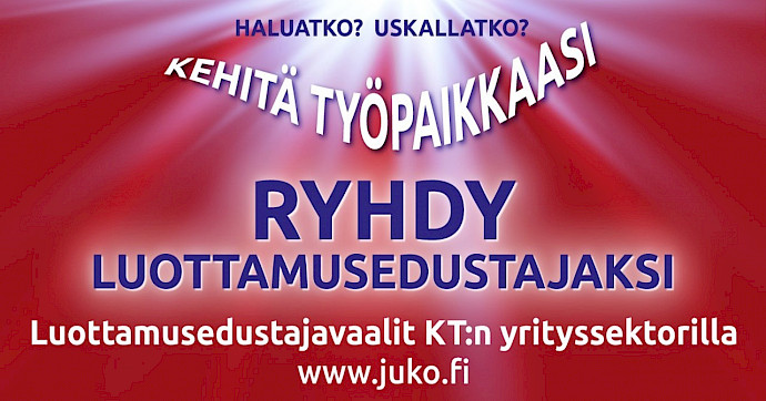 KT yrityssektori | On aika valita työpaikalle luottamusedustaja!