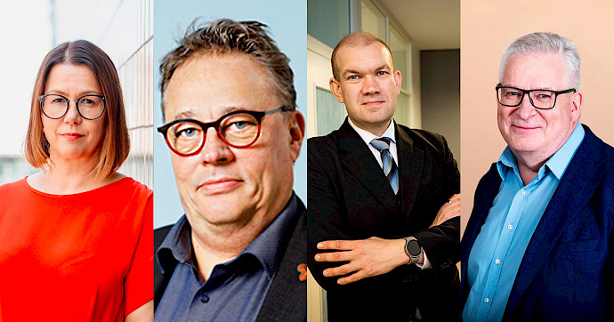 JUKO | JUKOlle neljä varapuheenjohtajaa: Nina Hahtela, Timo Kaukonen, Jari Lipsanen ja Jaakko Korpisaari