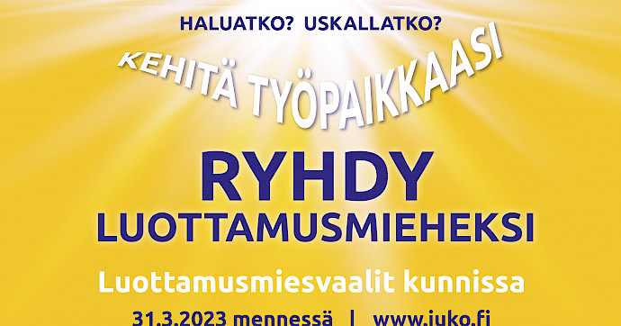 Kunta | On aika järjestää luottamusmiesvaalit